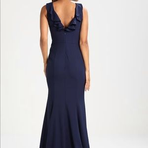 Bridal Long Navy Dress Maxi length